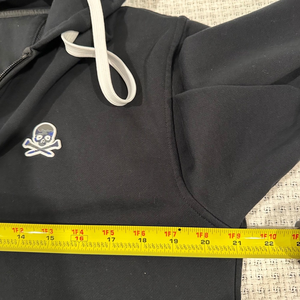 G/FORE Zip Hoodie Mens Medium Black Camo Skull Logo Golf Athleisure Sportswear - Picture 14 of 15